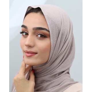 Foulard Coton Uni Beige