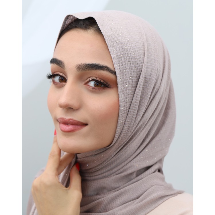 Foulard Coton Uni Beige