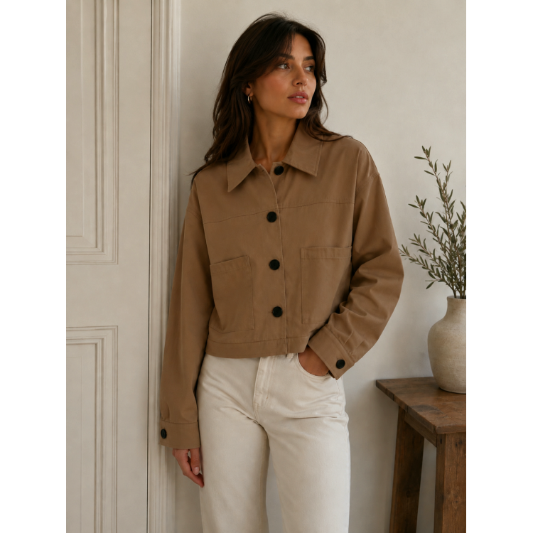 Veste Femme Chic MARRON CLAIR
