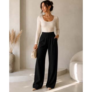 Pantalon Classique Femme - Noir