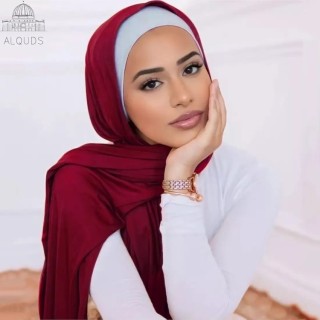 Foulard Coton _ Rouge Bordeaux
