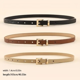 Lot de 3 Ceintures Fines Femme