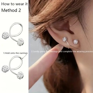 Boucles d'oreilles spirale Strass