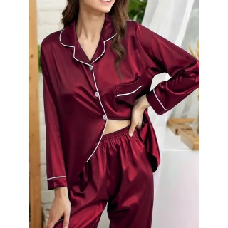 Pyjama Femme Uni Rouge
