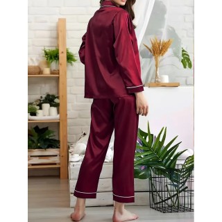 Pyjama Femme Uni Rouge