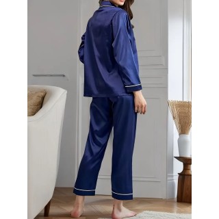 Pyjama Femme Uni Bleu