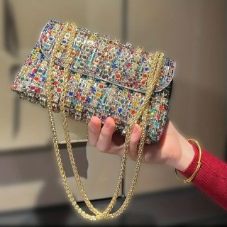 Sac a main perle multicolore