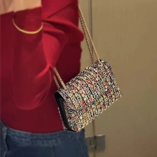 Sac a main perle multicolore