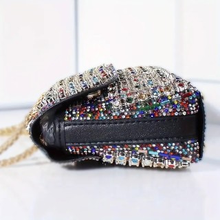 Sac a main perle multicolore
