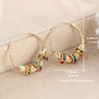 Boucles d'oreilles multicolore