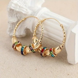 boucles d'oreilles multicolore