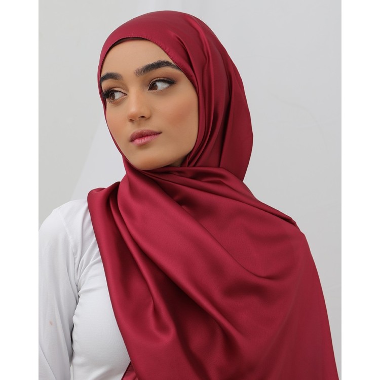 Foulard Coton Uni Rouge