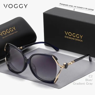 Lunettes de soleil Tendance  BLEU et DORE