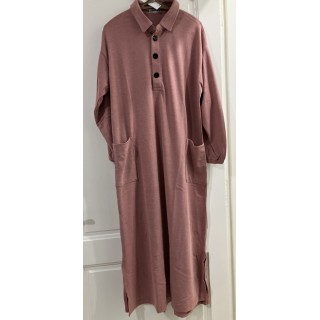Robe longue décontractée Hiver - ROSE