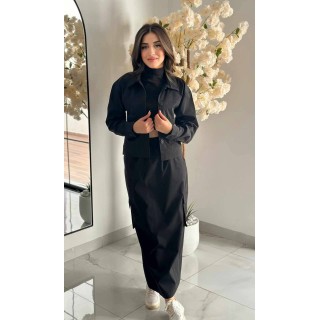 Jupe Longue Femme Chic NOIR