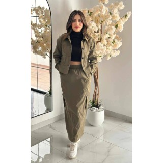 Veste Femme Chic Vert KAKI - Taille 36