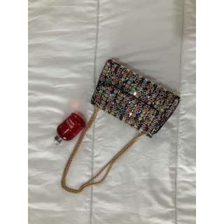 Sac a main perle multicolore