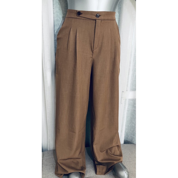 Pantalon Classique Femme - MARRON
