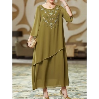 Robe de soirée élégante Vert kaki