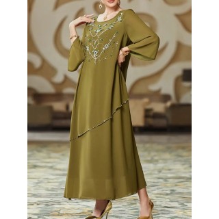 Robe de soirée élégante Vert kaki