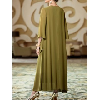 Robe de soirée élégante Vert kaki