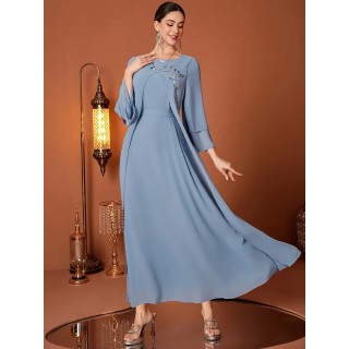 Robe de soirée élégante Bleu Clair