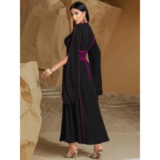 Robe de soirée sans Manches Noire