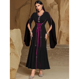 Robe de soirée sans Manches Noire