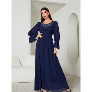 Robe de soirée élégante Bleu Marine
