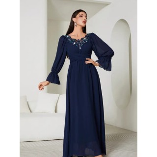 Robe de soirée élégante Bleu Marine