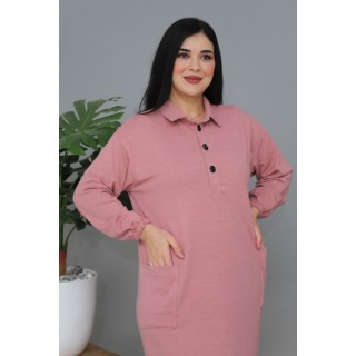 Robe longue décontractée Hiver - ROSE