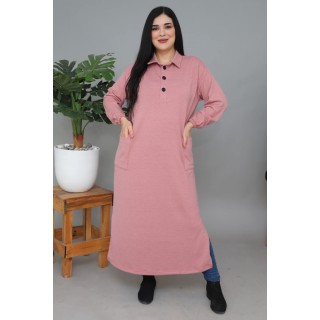 Robe longue décontractée Hiver - ROSE