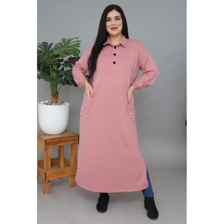 Robe longue décontractée Hiver - ROSE