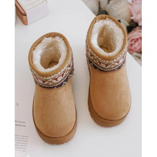 Bottines Femme Fourrure CAMEL