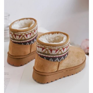 Bottines Femme Fourrure CAMEL