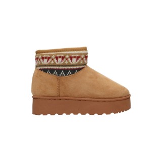 Bottines Femme Fourrure CAMEL