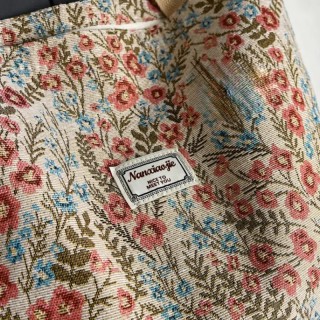 Grand Sac à bandoulière vintage à motifs floraux - ROUGE