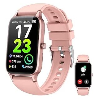 Smartwatch Montre Connectée Femme 1.57"- IOS et Android - Rose Doré - NEUVE