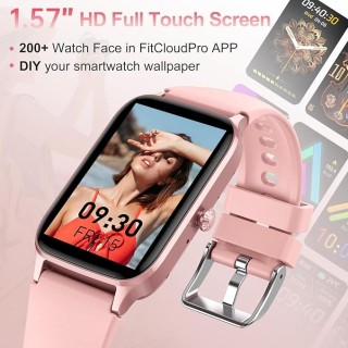 Smartwatch Montre Connectée Femme 1.57"- IOS et Android - Rose Doré - NEUVE