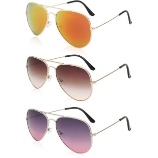 Lunette de soleil Aviator - Femme et  Homme, Anti UV Lunette de Soleil Polarisante avec Verres Teint