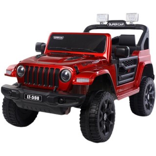 Jeep electrique 4x4 2 Places - Enfant 2-8 Ans - ROUGE