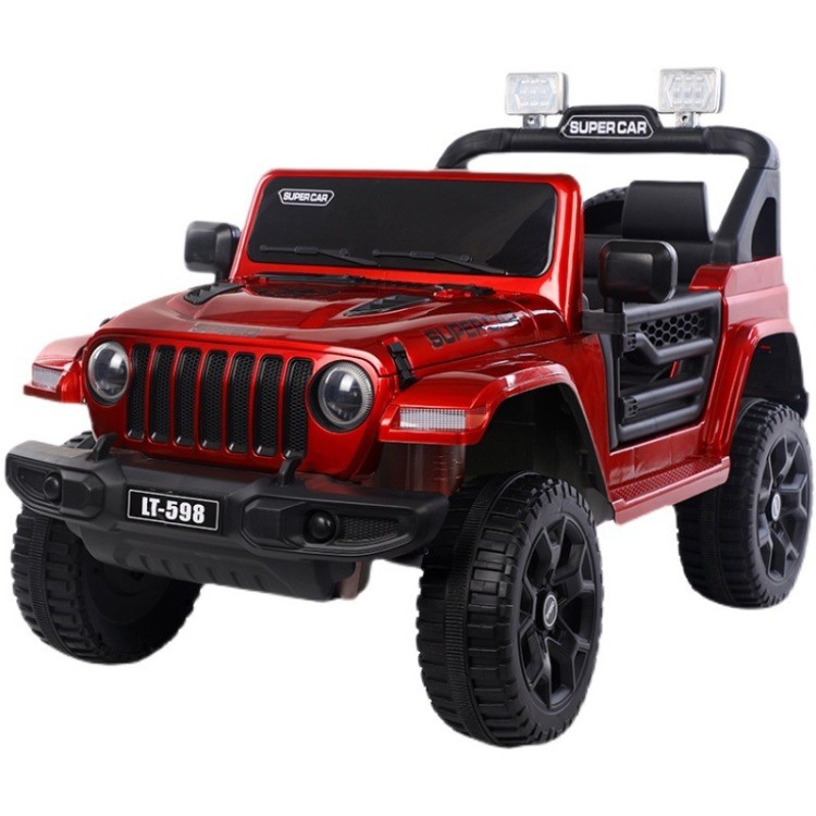 Jeep electrique 4x4 2 Places - Enfant 2-8 Ans - ROUGE