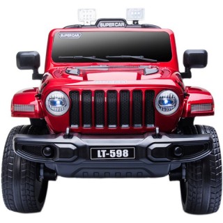 Jeep electrique 4x4 2 Places - Enfant 2-8 Ans - ROUGE