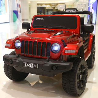 Jeep electrique 4x4 2 Places - Enfant 2-8 Ans - ROUGE
