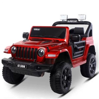 Jeep electrique 4x4 2 Places - Enfant 2-8 Ans - ROUGE