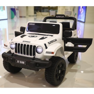 Jeep electrique 4x4 2 Places - Enfant 2-8 Ans - BLANC
