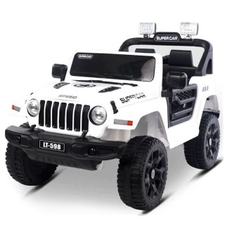 Jeep electrique 4x4 2 Places - Enfant 2-8 Ans - BLANC