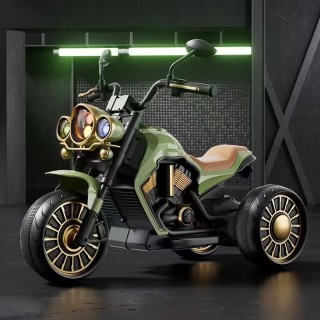 Moto électrique Harley - Enfant 2-8 Ans - VERT