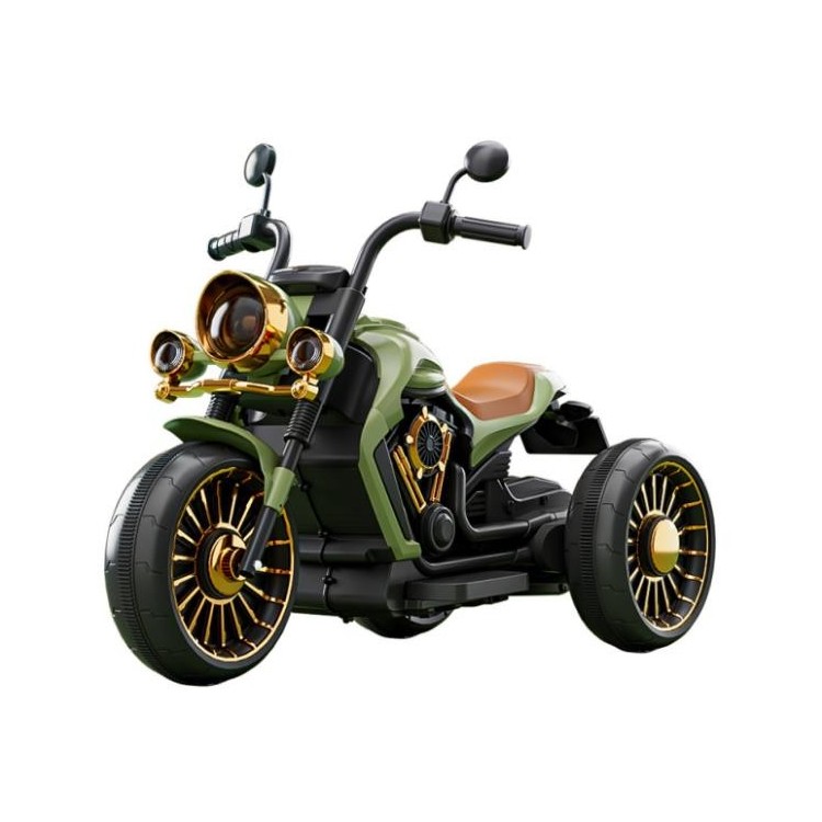 Moto électrique Harley - Enfant 2-8 Ans - VERT