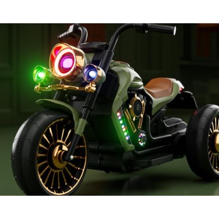 Moto électrique Harley - Enfant 2-8 Ans - VERT